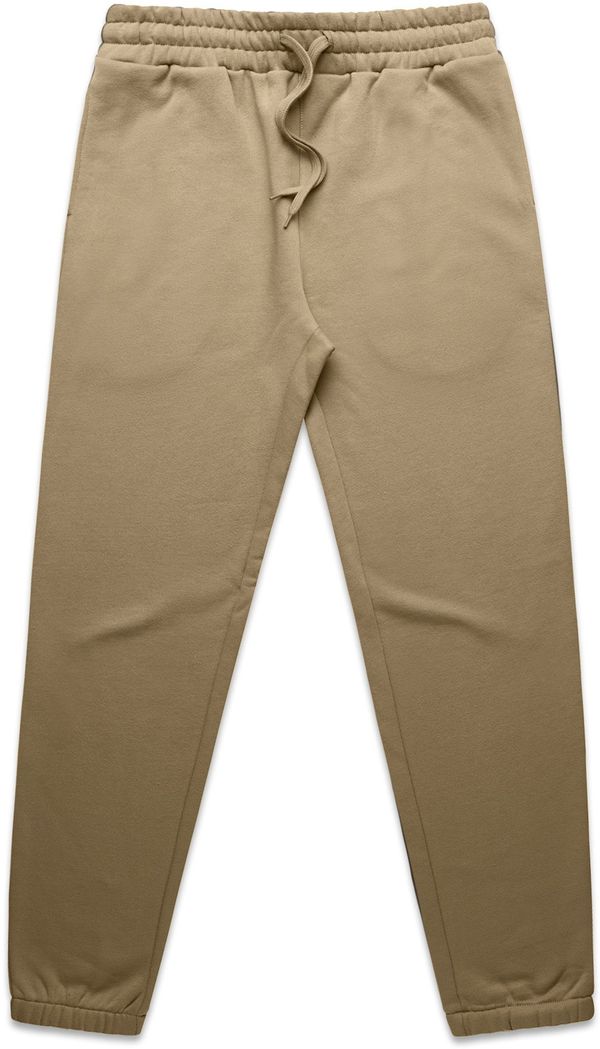 Am image of a Custom AS Colour Mens Stencil Track Pants in Sand!
