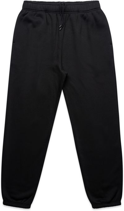 Am image of a Custom AS Colour Mens Relax Track Pants in Black!