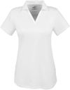 Am image of a Custom Puma Golf Ladies' Icon Golf Polo in BRIGHT WHITE!
