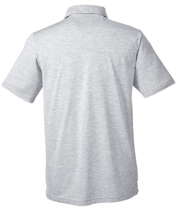 Am image of a Custom Puma Golf Men's Icon Heather Polo in Bright White!