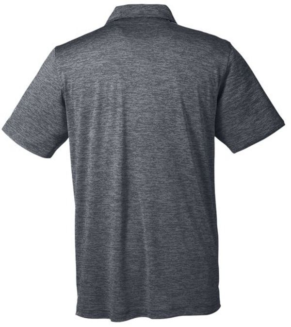 Am image of a Custom Puma Golf Men's Icon Heather Polo in Puma Black!