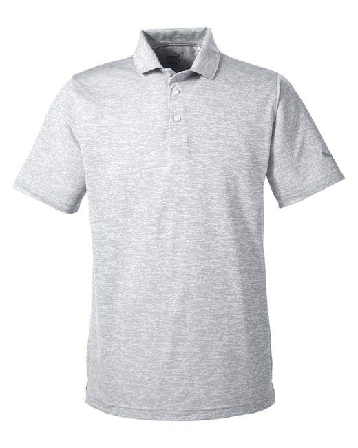 Puma Golf Men's Icon Heather Polo in Bright White