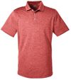Am image of a Custom Puma Golf Men's Icon Heather Polo in High Risk Red!