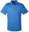 Am image of a Custom Puma Golf Men's Icon Heather Polo in Lapis Blue!