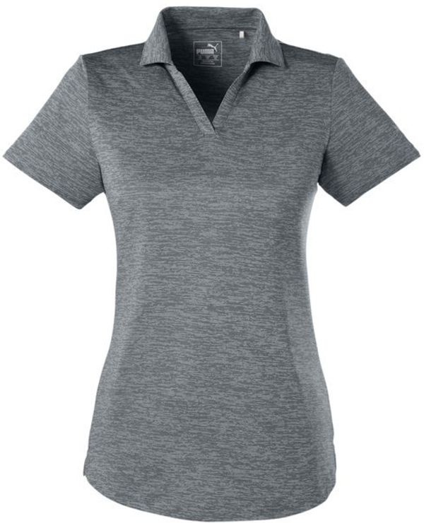 Am image of a Custom Puma Golf Ladies' Icon Heather Polo in Quiet Shade!
