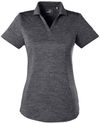 Am image of a Custom Puma Golf Ladies' Icon Heather Polo in Puma Black!
