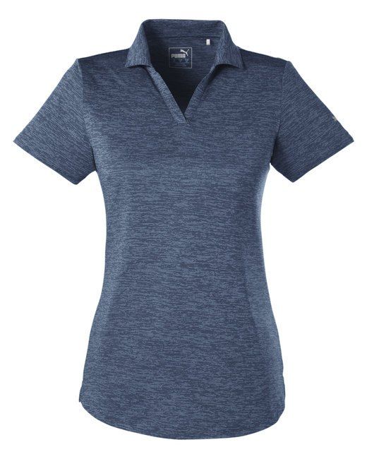 Puma Golf Ladies' Icon Heather Polo in Peacoat