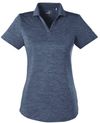 Am image of a Custom Puma Golf Ladies' Icon Heather Polo in Peacoat!