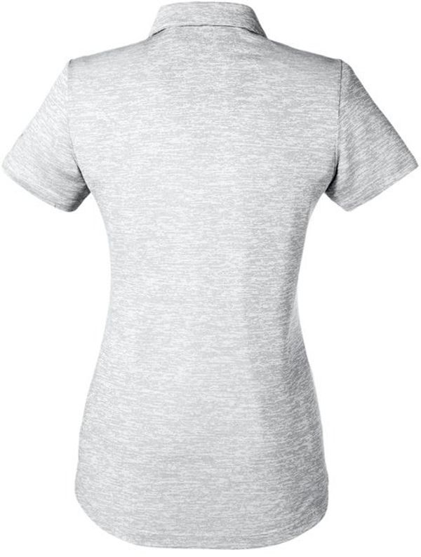 Am image of a Custom Puma Golf Ladies' Icon Heather Polo in Bright White!