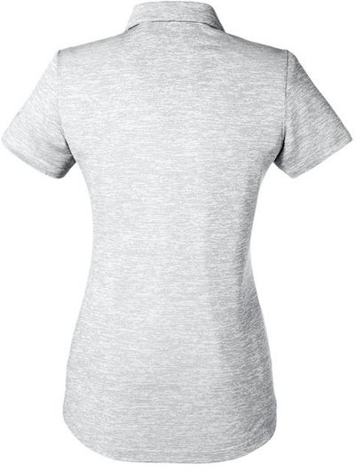 Am image of a Custom Puma Golf Ladies' Icon Heather Polo in Bright White!