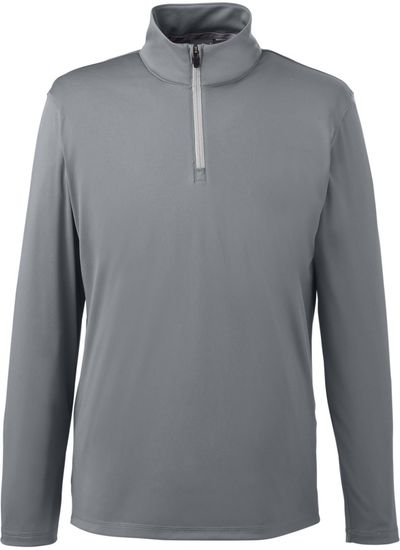 Am image of a Custom Puma Golf Men's Icon Quarter Zip in Quiet Shade!