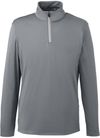Am image of a Custom Puma Golf Men's Icon Quarter Zip in Quiet Shade!