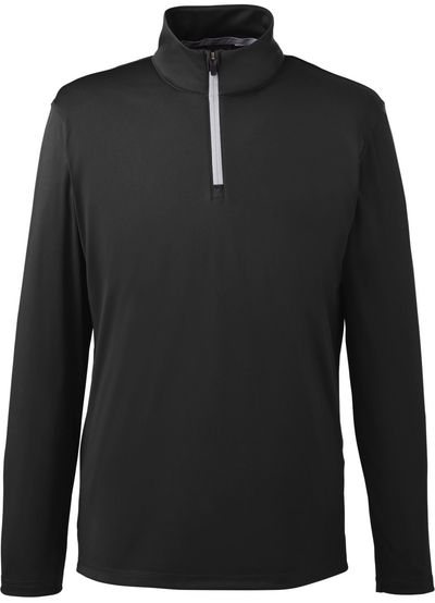 Am image of a Custom Puma Golf Men's Icon Quarter Zip in Puma Black!