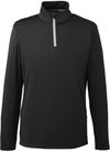 Am image of a Custom Puma Golf Men's Icon Quarter Zip in Puma Black!
