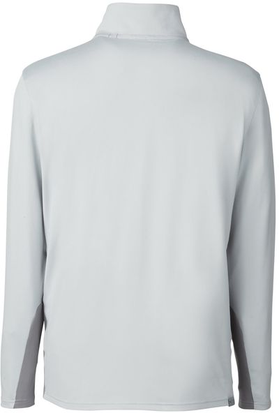 Am image of a Custom Puma Golf Men's Gamer Golf Quarter Zip in HIGH RISE!