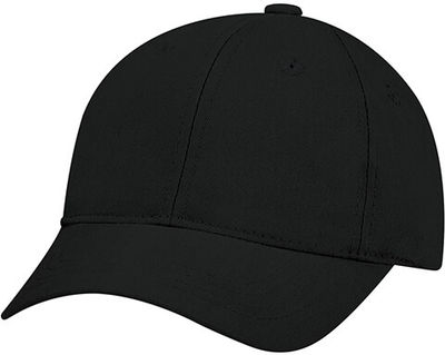 Am image of a Custom AJM Brushed Cotton Drill Youth Cap in Black!