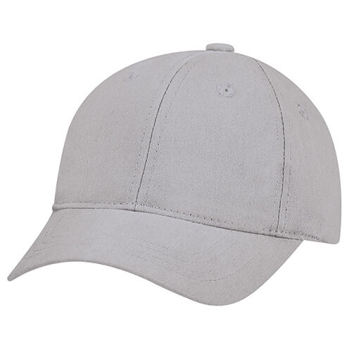AJM Brushed Cotton Drill Youth Cap in Grey