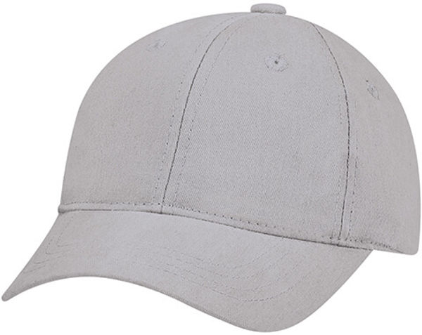 Am image of a Custom AJM Brushed Cotton Drill Youth Cap in Grey!