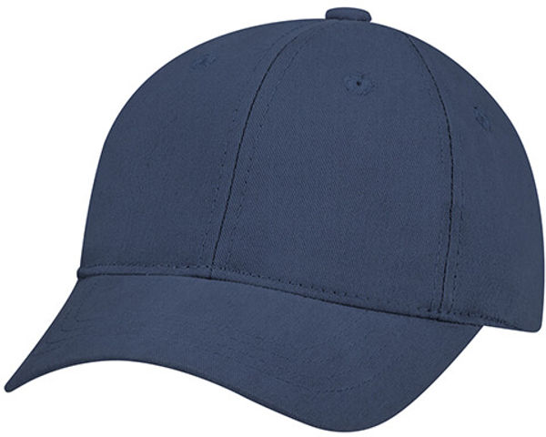 Am image of a Custom AJM Brushed Cotton Drill Youth Cap in Navy!