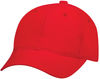 Am image of a Custom AJM Brushed Cotton Drill Youth Cap in Scarlet Red!