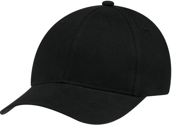 Am image of a Custom AJM Brushed Cotton Drill Cap in Black!