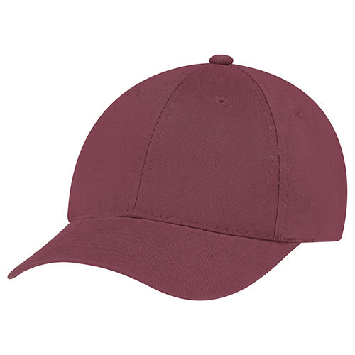 AJM Brushed Cotton Drill Cap in Burgundy