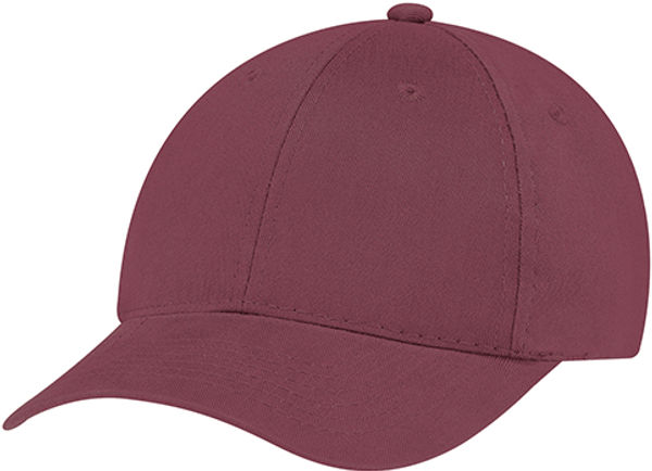 Am image of a Custom AJM Brushed Cotton Drill Cap in Burgundy!