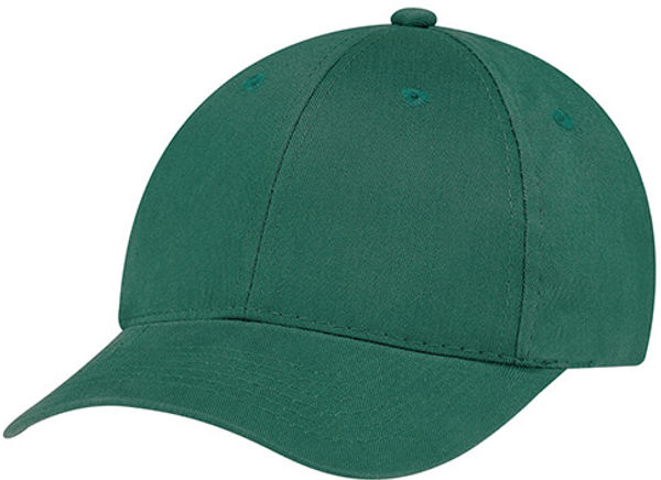 Am image of a Custom AJM Brushed Cotton Drill Cap in Forest Green!