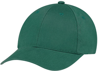 Am image of a Custom AJM Brushed Cotton Drill Cap in Forest Green!