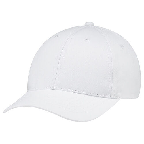 AJM Brushed Cotton Drill Cap in White