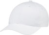 Am image of a Custom AJM Brushed Cotton Drill Cap in White!