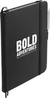 An image of a Custom 5in x 7in Bulleting Bound Notebook with Pen!