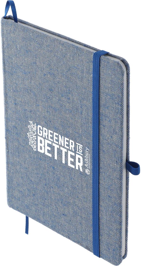 An image of a Custom 5in x 7in Recycled Cotton Bound Notebook!