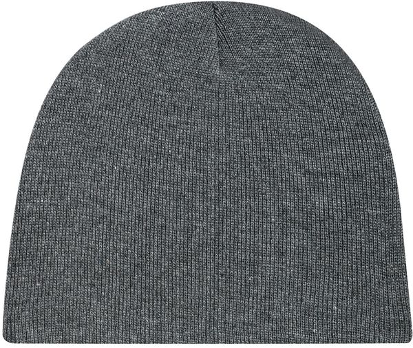 Am image of a Custom AJM Lightweight Rib Knit Acrylic Board Toque in Dark Grey!