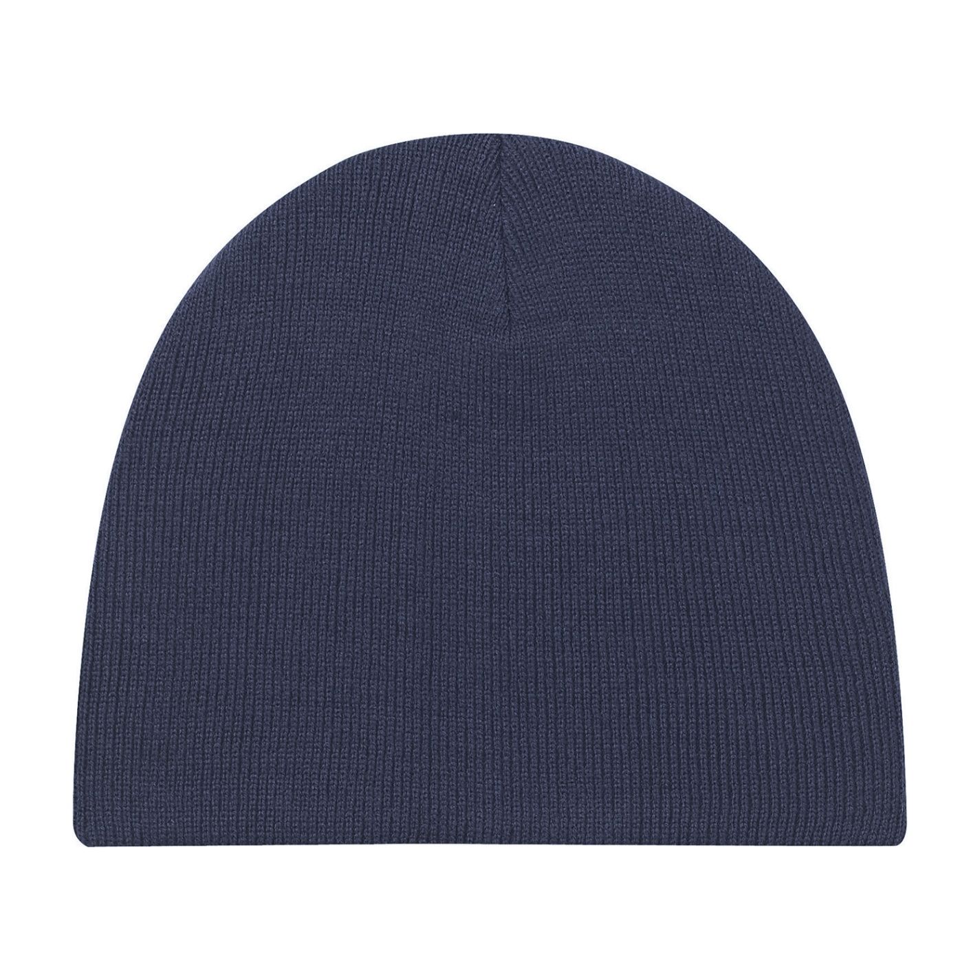 AJM Lightweight Rib Knit Acrylic Board Toque in Navy