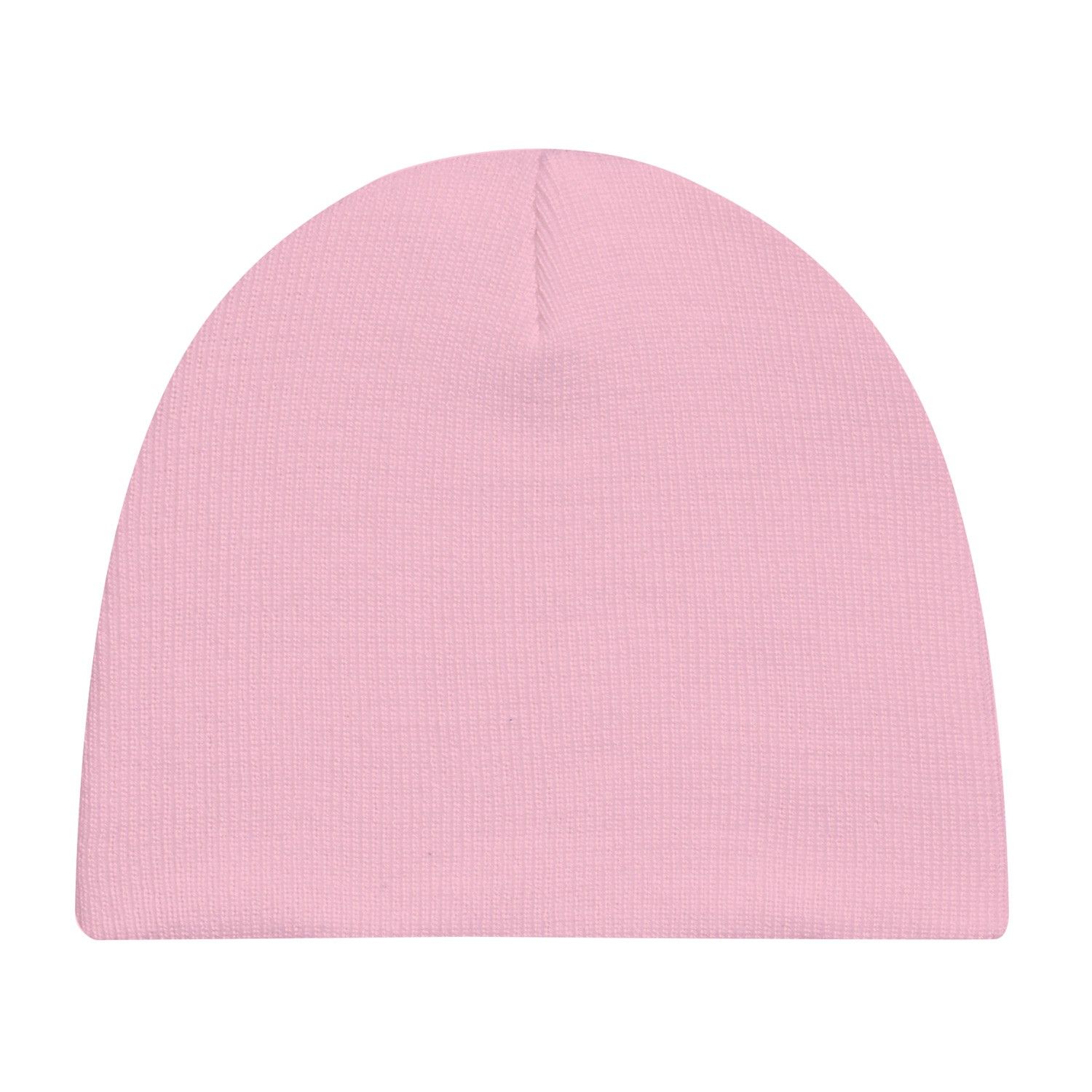 AJM Lightweight Rib Knit Acrylic Board Toque in Pink