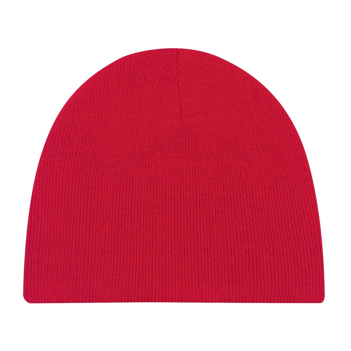 AJM Lightweight Rib Knit Acrylic Board Toque in Red