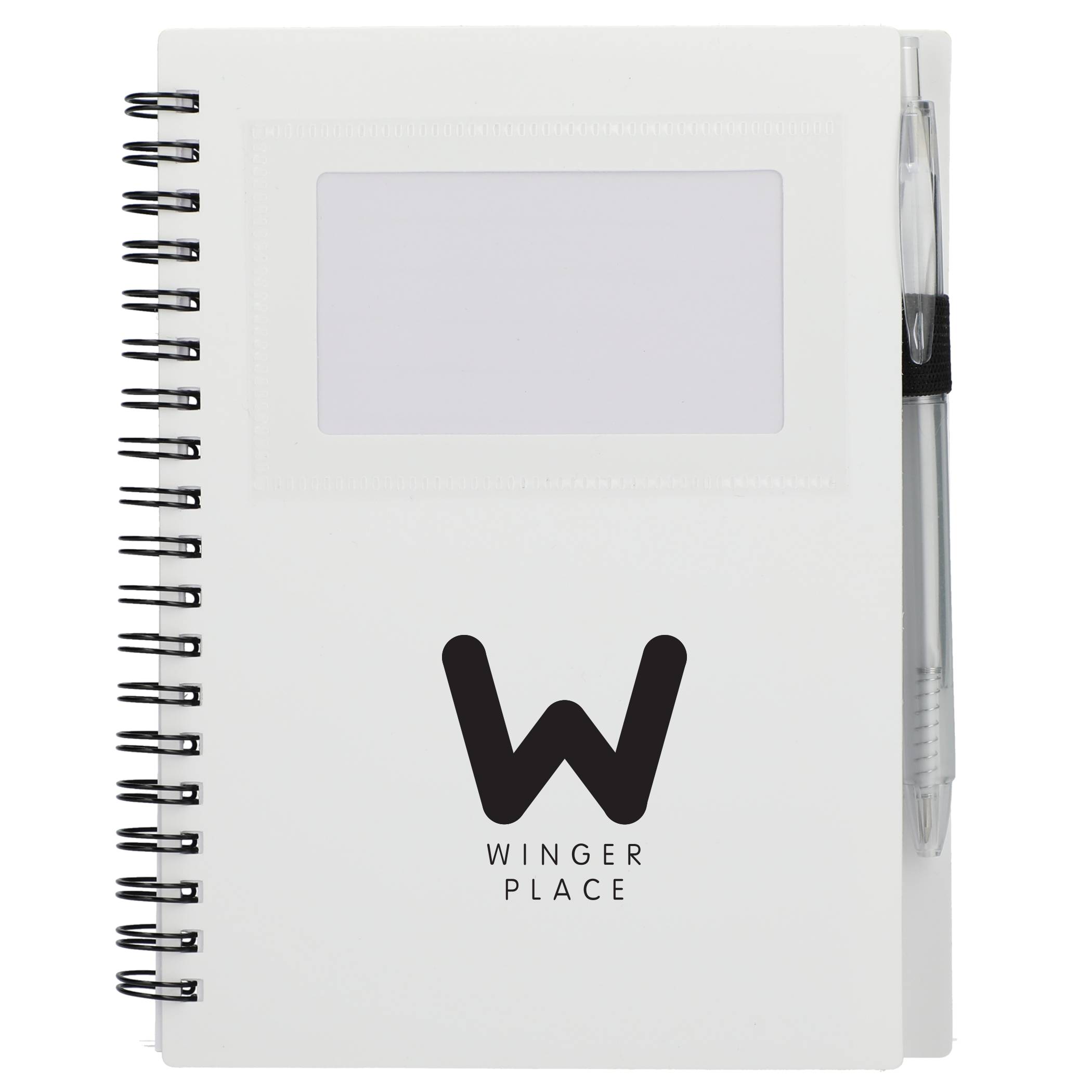 5 x 7 in FSC Recycled Star Spiral Notebook with Pen