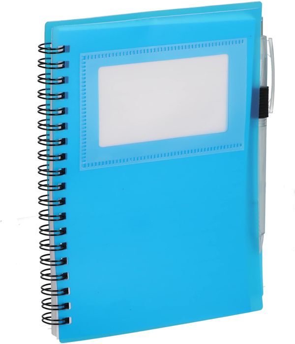 An image of a Custom 5 x 7 in FSC Recycled Star Spiral Notebook with Pen!