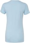 Am image of a Custom Bella and Canvas Ladies Slim Fit T Shirt in Baby Blue!