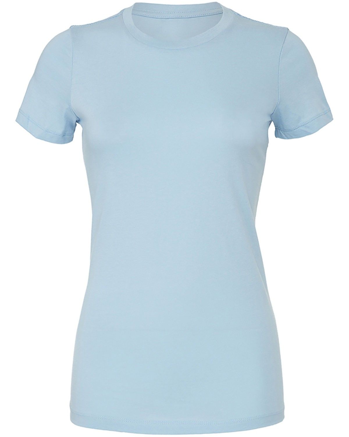 Bella and Canvas Ladies Slim Fit T Shirt in Baby Blue