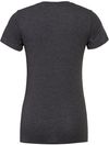 Am image of a Custom Bella and Canvas Ladies Slim Fit T Shirt in Dark Grey Heather!