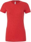 Am image of a Custom Bella and Canvas Ladies Slim Fit T Shirt in Heather Red!