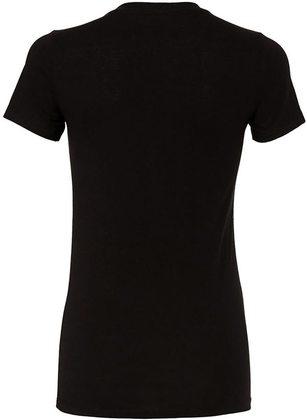 Am image of a Custom Bella and Canvas Ladies Slim Fit T Shirt in Black!