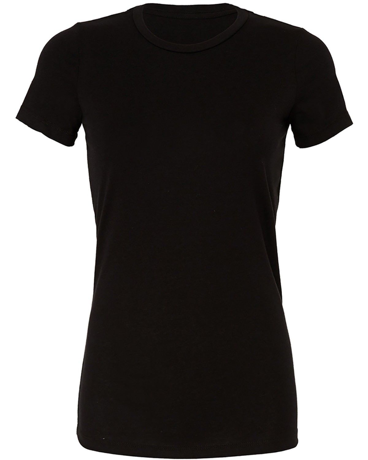 Bella and Canvas Ladies Slim Fit T Shirt in Black