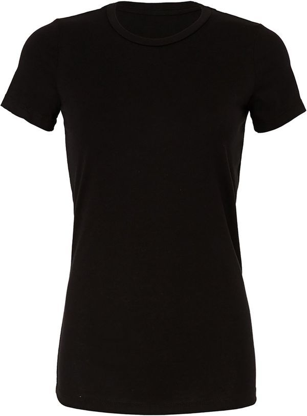 Am image of a Custom Bella and Canvas Ladies Slim Fit T Shirt in Black!