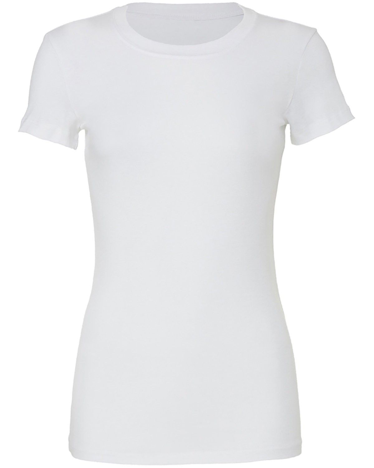 Bella and Canvas Ladies Slim Fit T Shirt in White