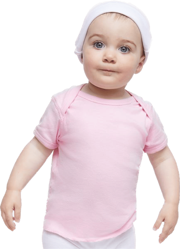 An image of a Custom Rabbit Skins Baby Rib Lap Shoulder T Shirt!