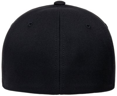 Am image of a Custom Flexfit Adult NU Hat in BLACK!
