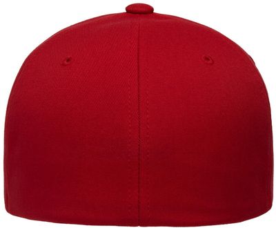 Am image of a Custom Flexfit Adult NU Hat in RED!